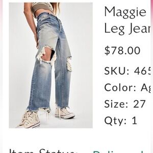 Free People Maggie Mid-Rise Jeans